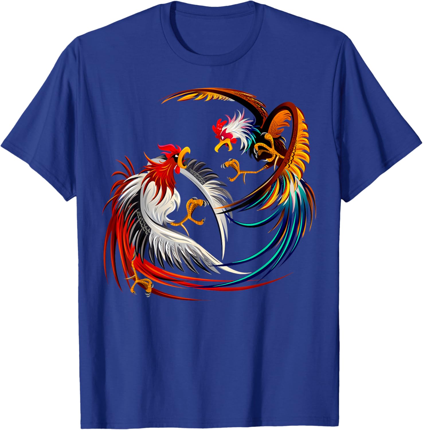 Vintage Cockfighting Game Fowl Cockfight Enthusiast T-Shirt - T-Shirt | Royal