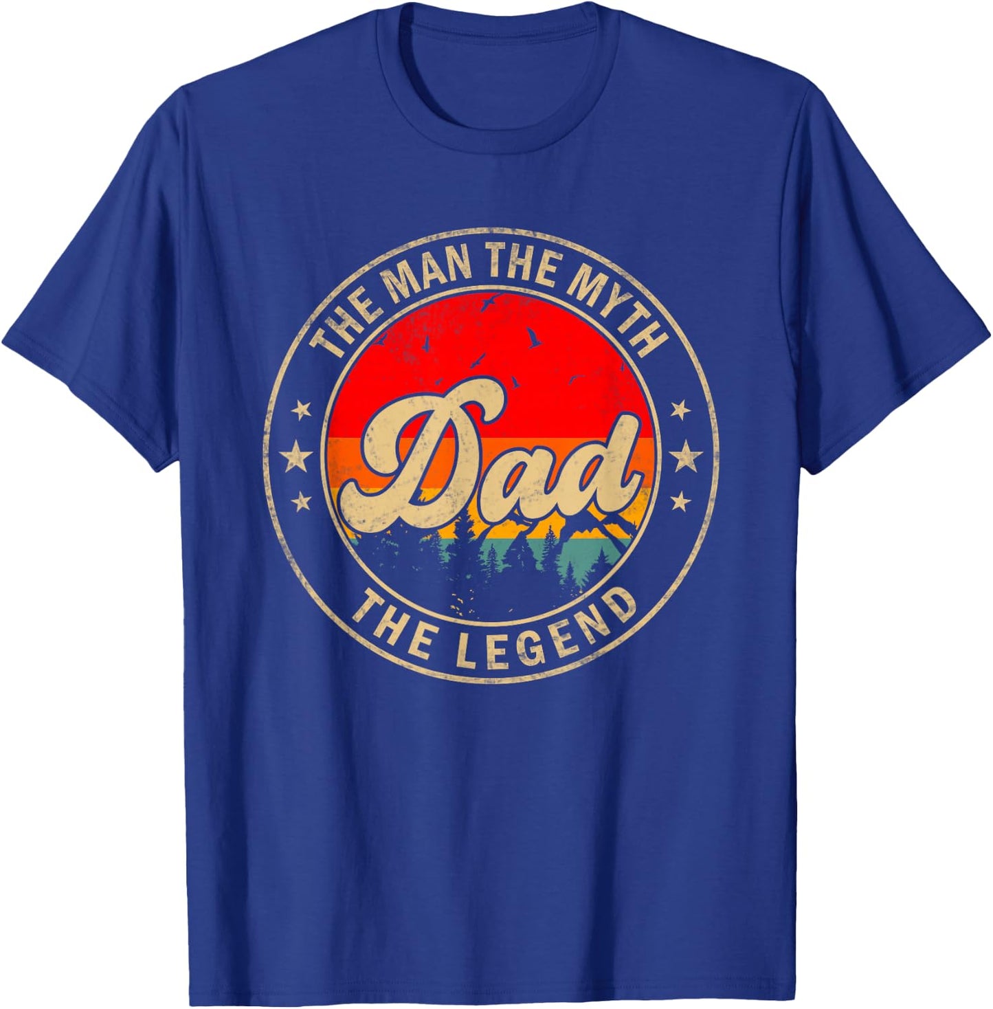 Dad the Man the Myth the Legend Father's Day for Grandpa T-Shirt - T-Shirt | Royal
