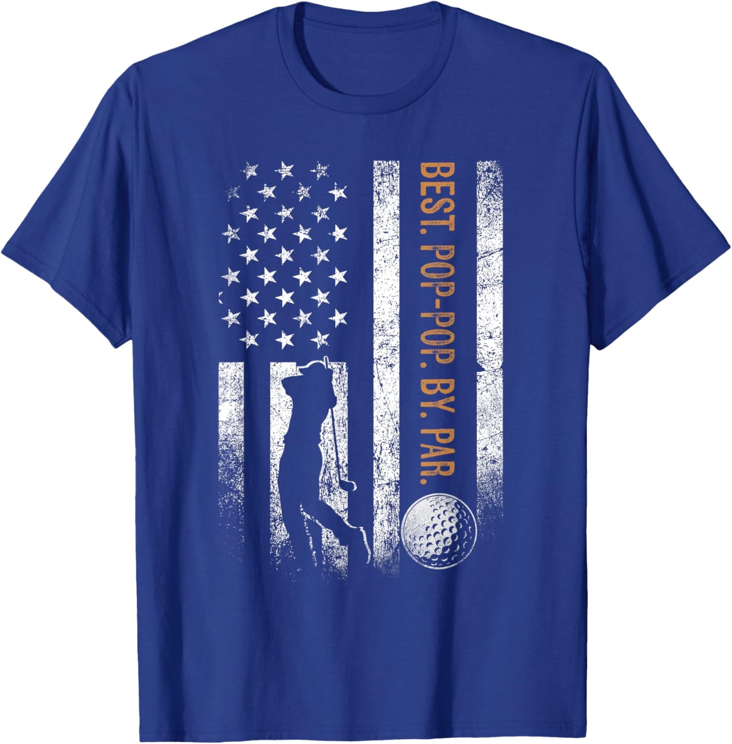 Best Pop-Pop By Par Golfing Gifts Pop-Pop Father's Day Golf T-Shirt - T-Shirt | Royal
