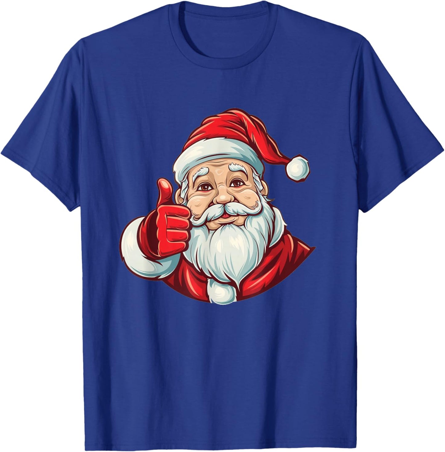 Cool Thumb up Santa for funny Christmas Season T-Shirt - T-Shirt | Royal