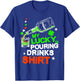 St Patricks Bartender Lucky Pouring Drinks Bartending Shirt T-Shirt - T-Shirt | Royal