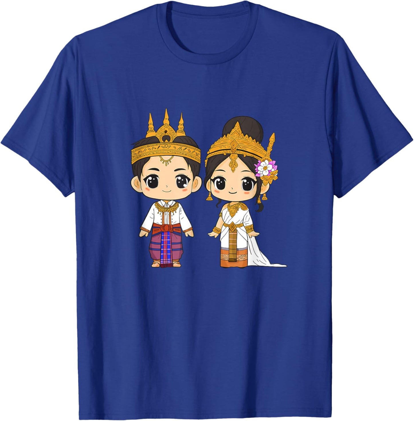 Cambodia Traditional Dress Cambodian Boy Khmer Girl T-Shirt - T-Shirt | Royal