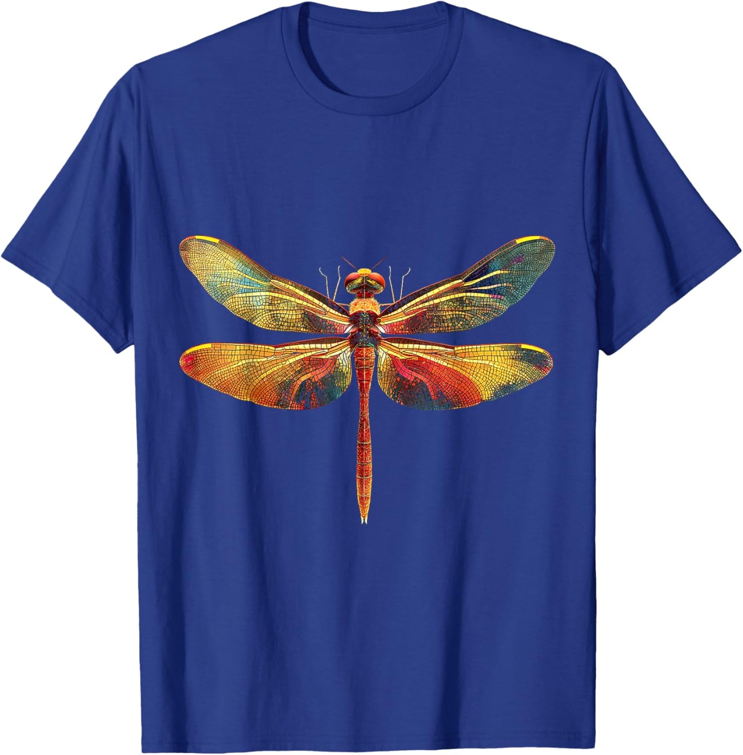 Dragonfly Animal Motif Artwork Dragonfly T-Shirt - T-Shirt | Royal