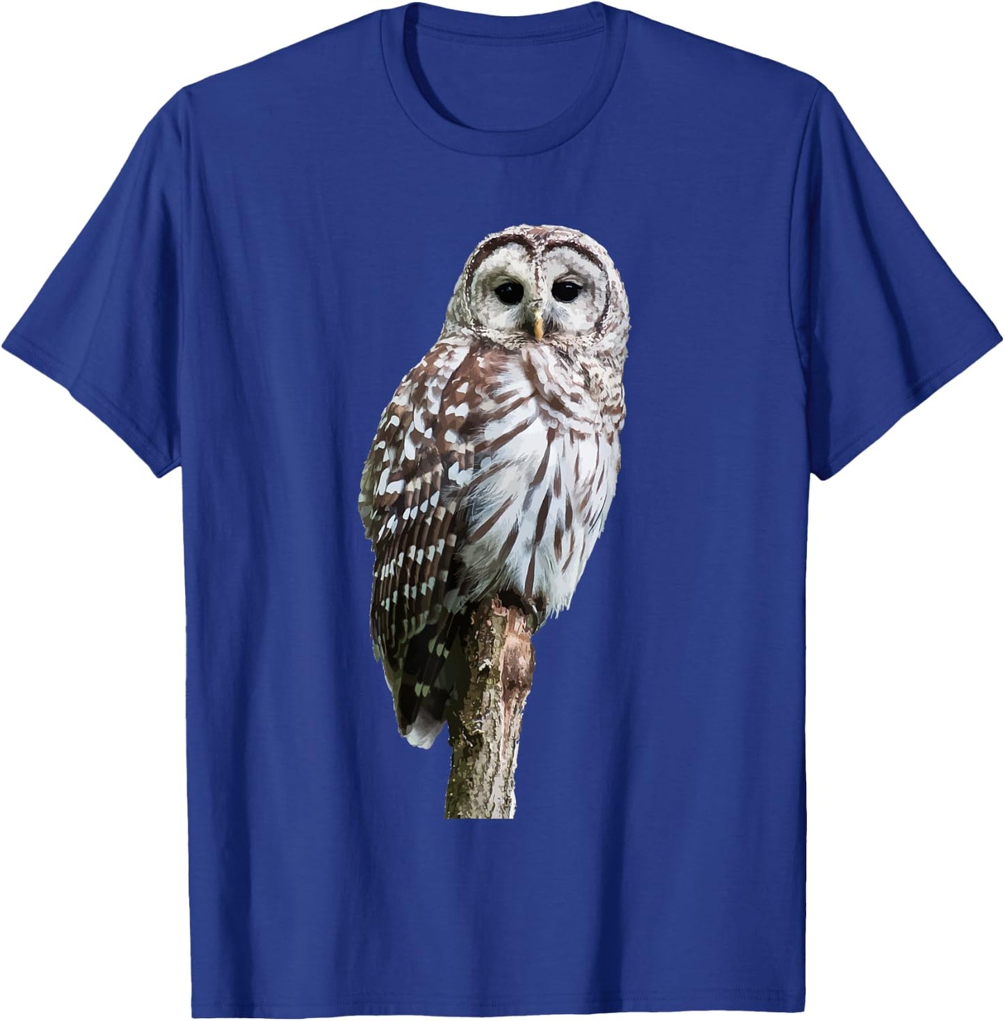 Barred Owl Bird | Birder Birding | Cute Owl Gift T-Shirt - T-Shirt | Royal