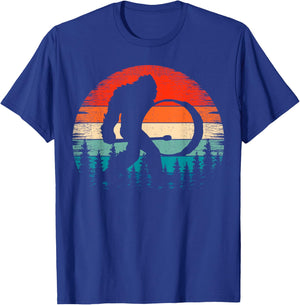 Bigfoot Drum Player Marching Band Sasquatch Bass Drummer T-Shirt - T-Shirt | Royal
