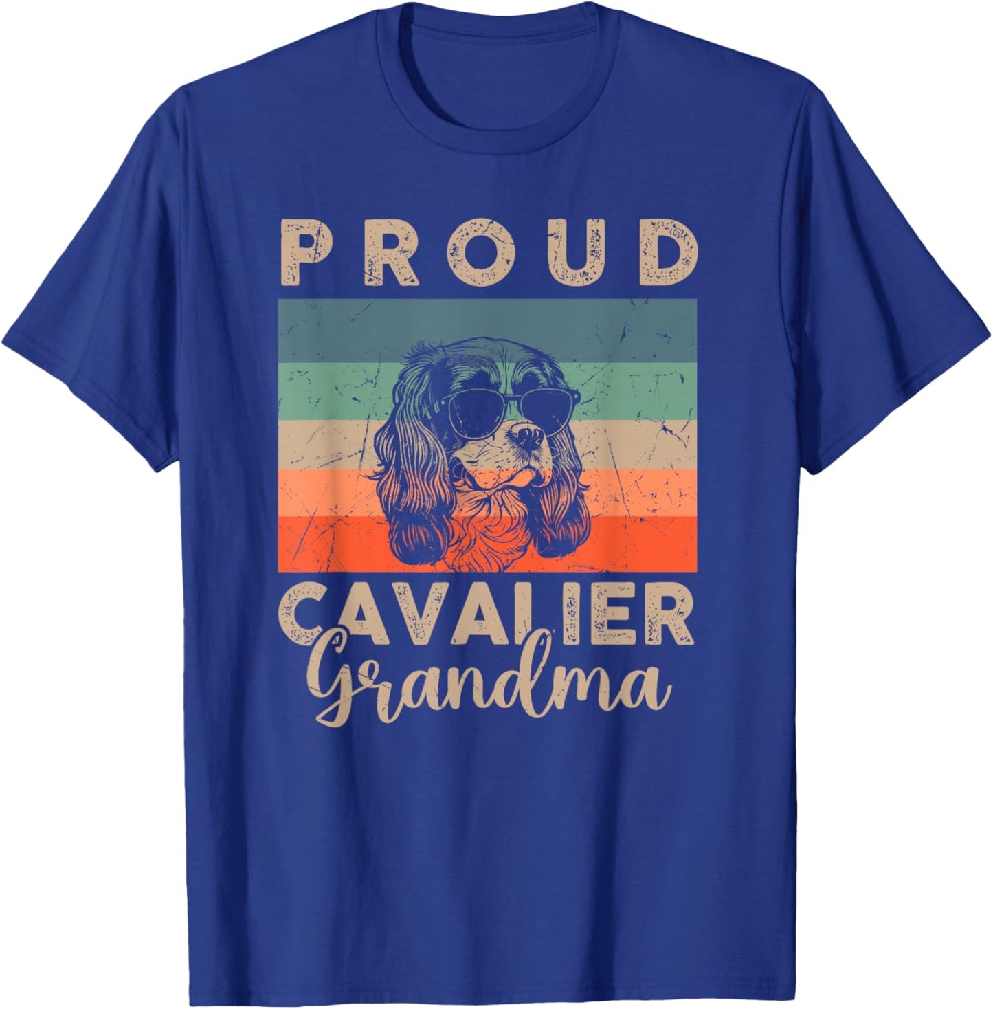 Funny Proud Cavalier Grandma Gifts Dog Lover Xmas T-Shirt - T-Shirt | Royal