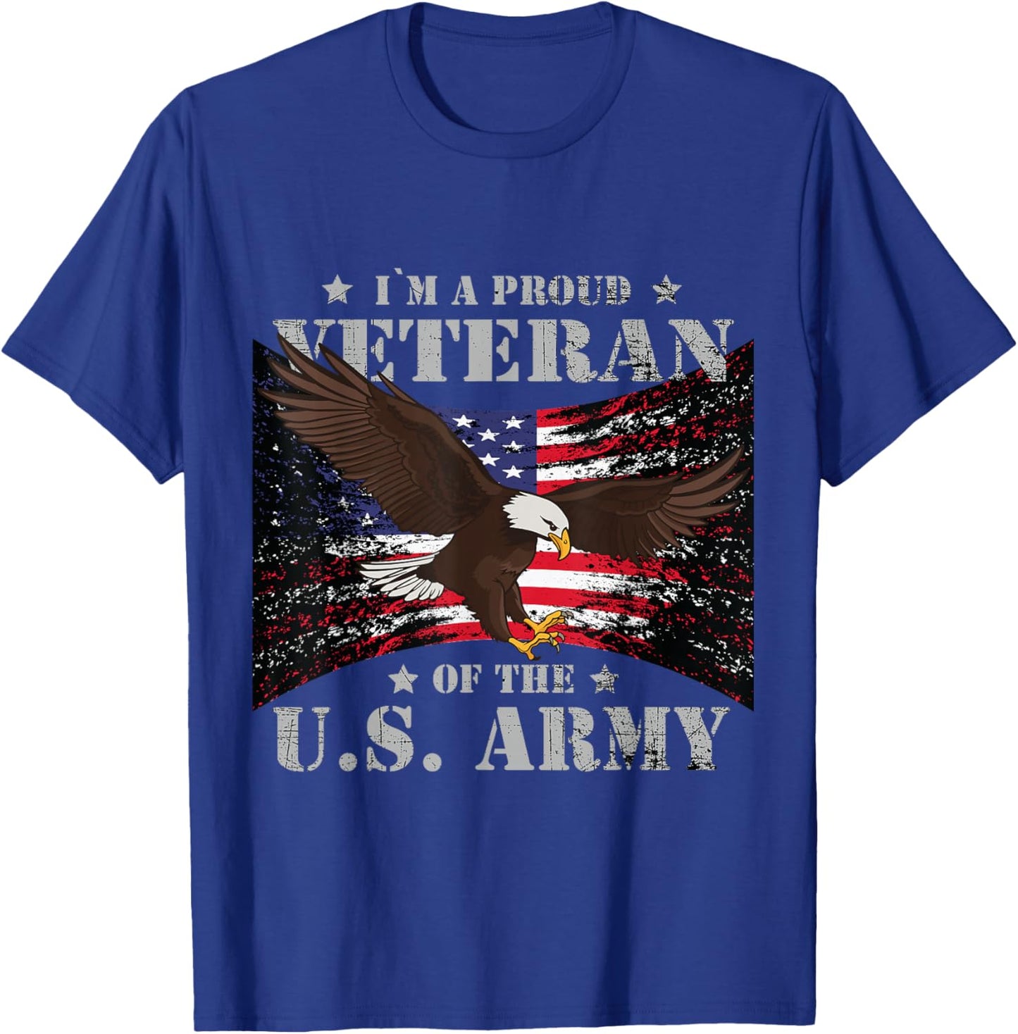 Proud U.S. Army Veteran T-Shirt - T-Shirt | Royal