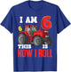 I Am 6 This is How I Roll 6th Birthday Six Years Tractor T-Shirt - T-Shirt | Royal