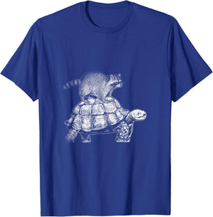 Turtle Trash Panda Racoon T-Shirt - T-Shirt | Royal