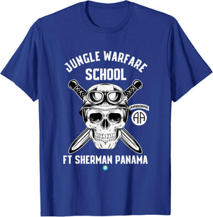 Paratrooper Jungle Warfare School Ft Sherman Panama Airborne T-Shirt - T-Shirt | Royal