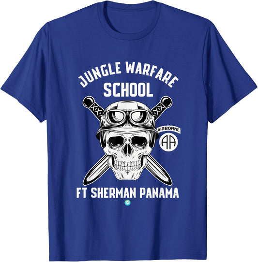 Paratrooper Jungle Warfare School Ft Sherman Panama Airborne T-Shirt - T-Shirt | Royal