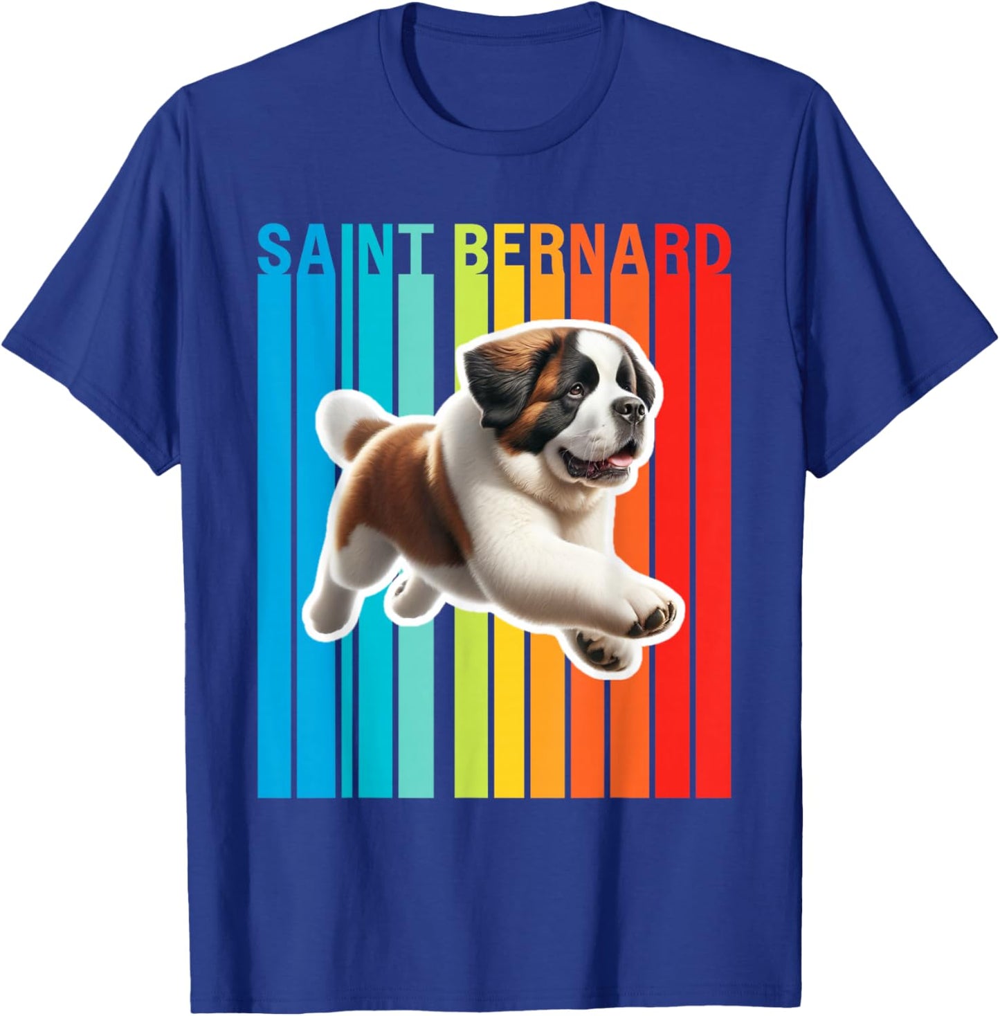 Colorful Saint Bernard T-Shirt - T-Shirt | Royal