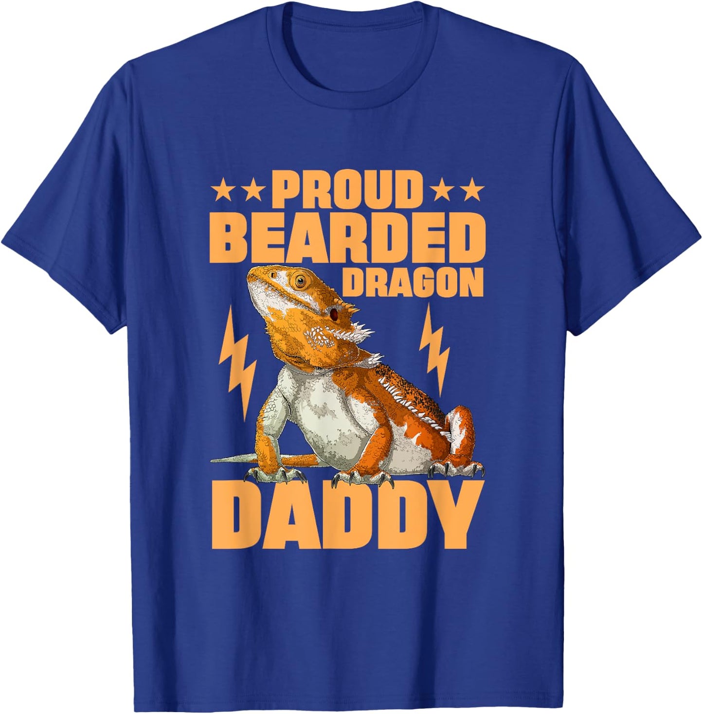 Bearded Dragon Daddy Reptile Lizard T-Shirt - T-Shirt | Royal
