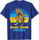 Down Syndrome Bigfoot Rock Your Socks Awareness Sasquatch T-Shirt - T-Shirt | Royal