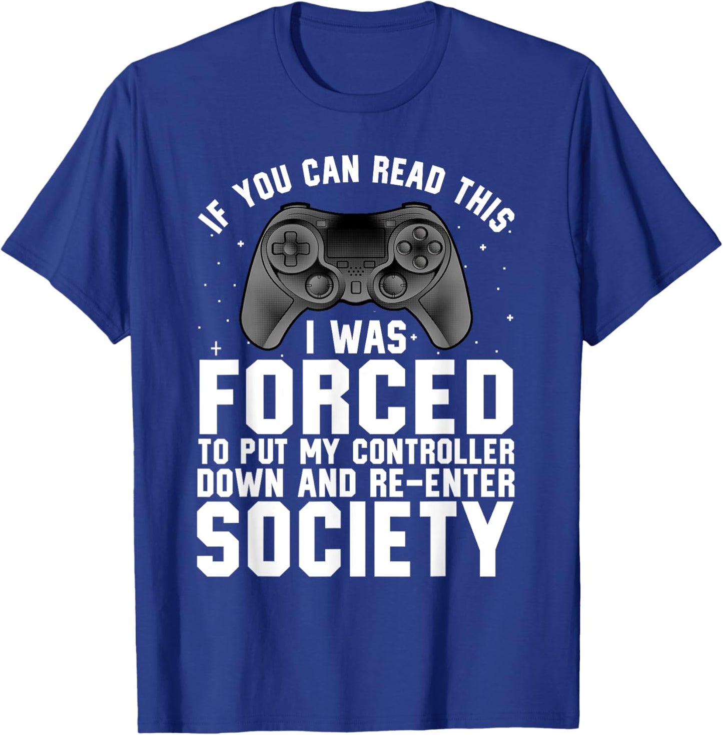 Funny Gamer Women Video Gamer Gaming Game Controller T-Shirt - T-Shirt | Royal