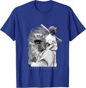 Jackie Robinson_Baseball_031 T-Shirt - T-Shirt | Royal