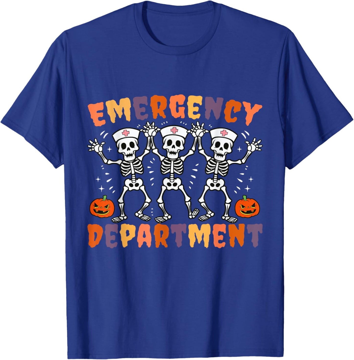 Emergency Department Halloween Emergency Room Nursing Nurse T-Shirt - T-Shirt | Royal
