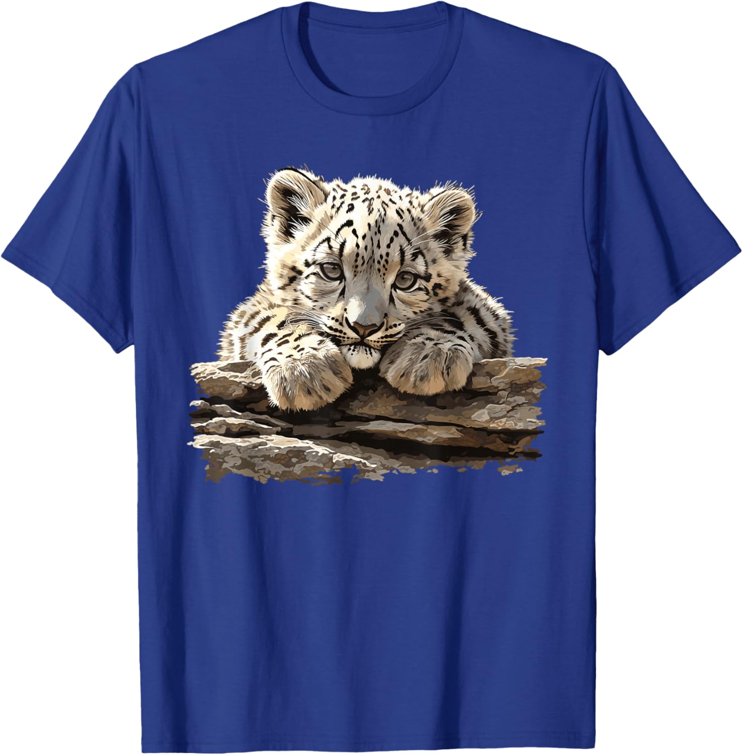 Snow Leopards Lovers Snow Leopard T-Shirt - T-Shirt | Royal