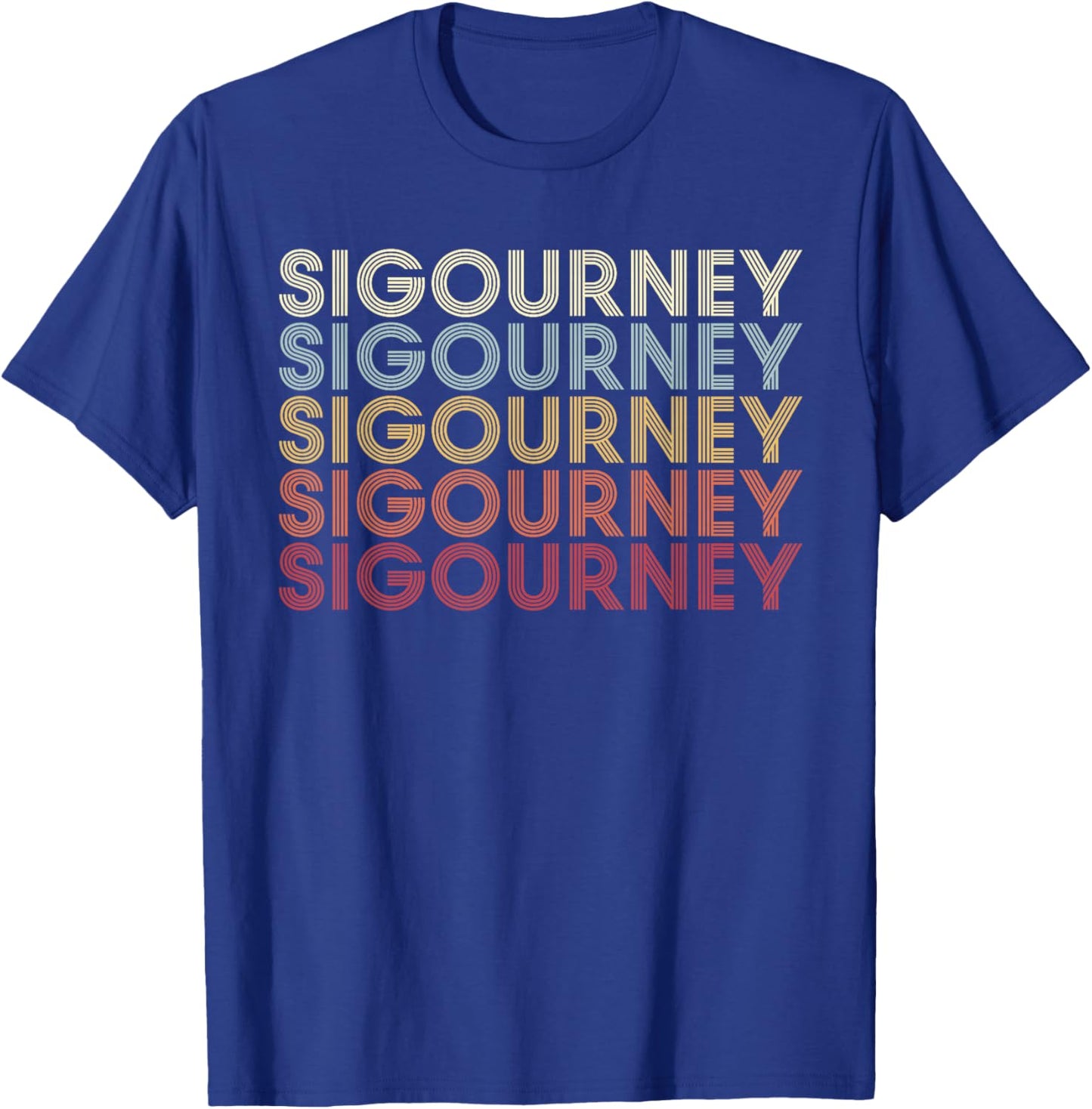 Sigourney Iowa Sigourney IA Retro Vintage Text T-Shirt - T-Shirt | Royal