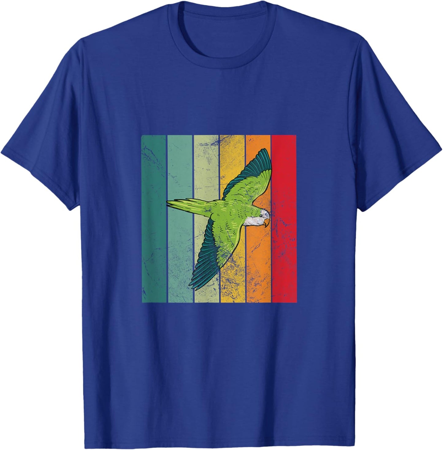 Quaker parrot retro T-Shirt - T-Shirt | Royal