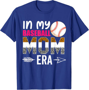 In My Baseball Mom Era Funny Baseball Mom Mother T-Shirt - T-Shirt | Royal