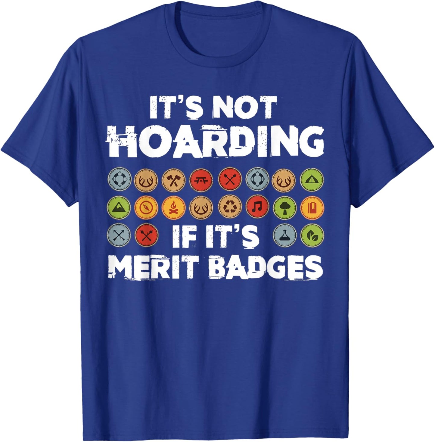 Scout Leader - Merit Bagdes - Adult Leader Of A Scout Unit T-Shirt - T-Shirt | Royal