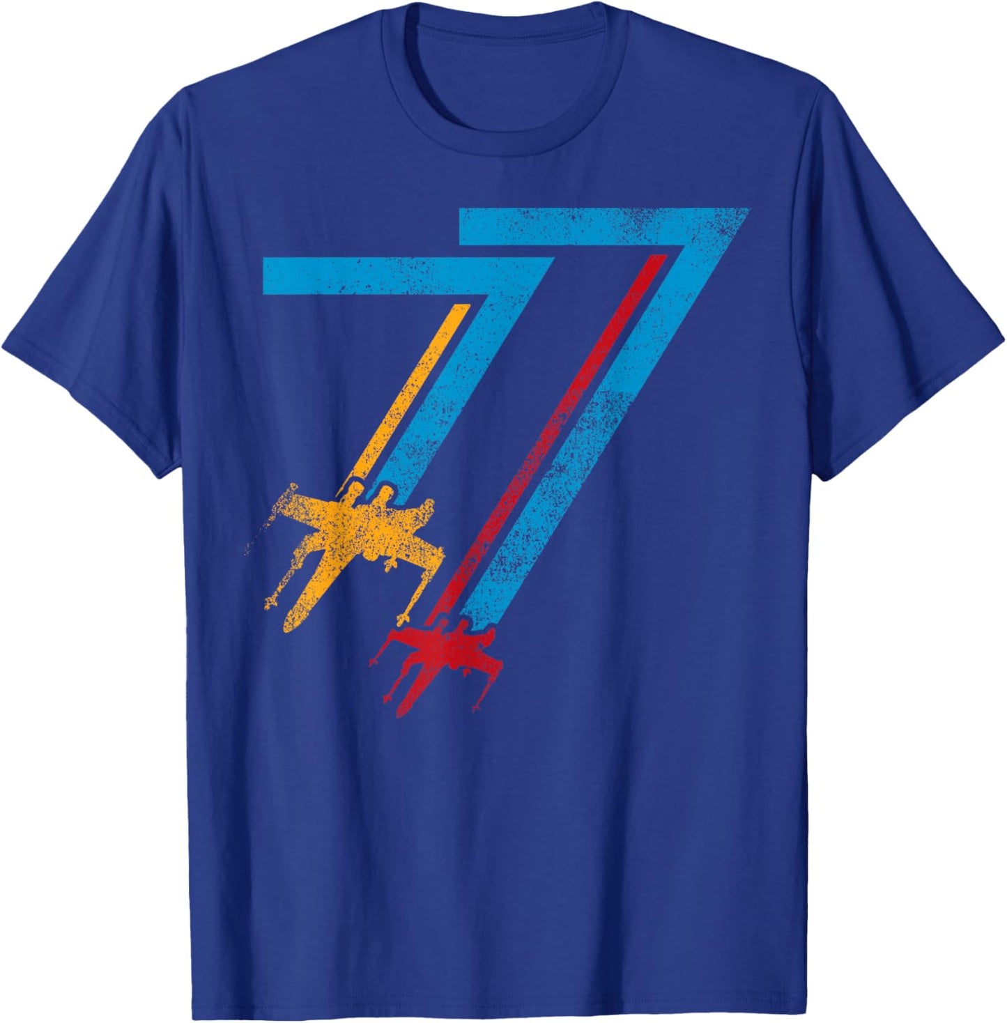 Affiche de Star Wars Double X-Wing '77 T-Shirt - T-Shirt | Royal