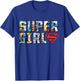 DC Supergirl Logo Comic Strip T-Shirt - T-Shirt | Royal