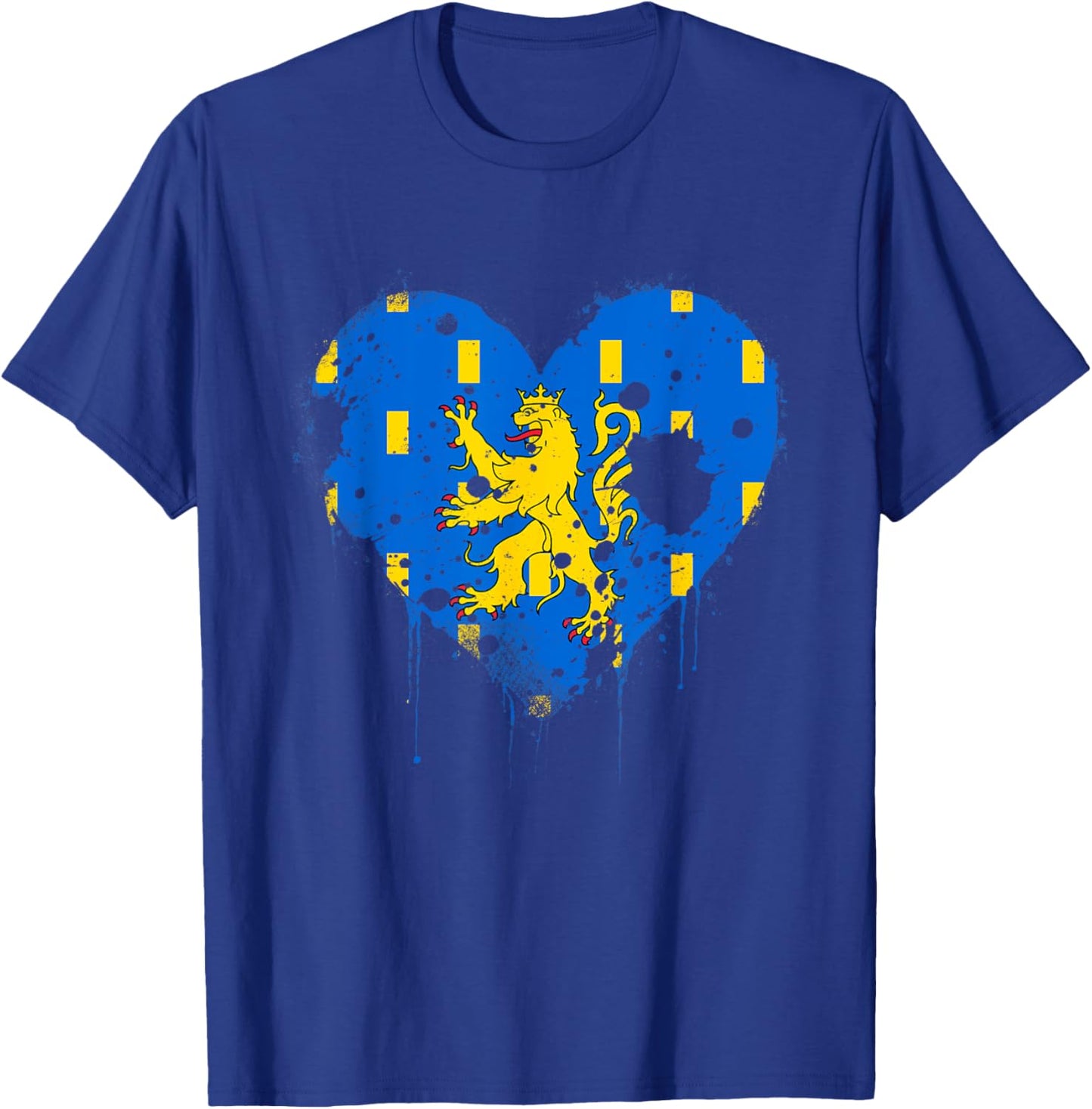 Vintage Franche-Comté Flag Gift Franc-Comtois T-Shirt - T-Shirt | Royal