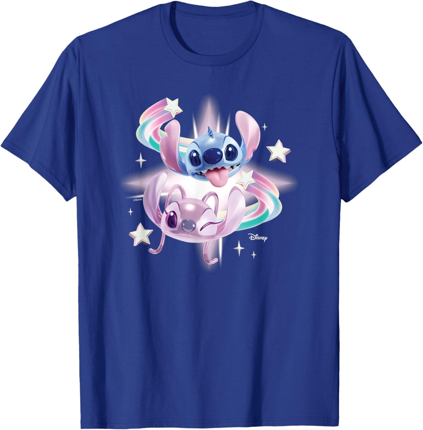 Lilo & Stitch - Stitch & Angel T-Shirt - T-Shirt | Royal