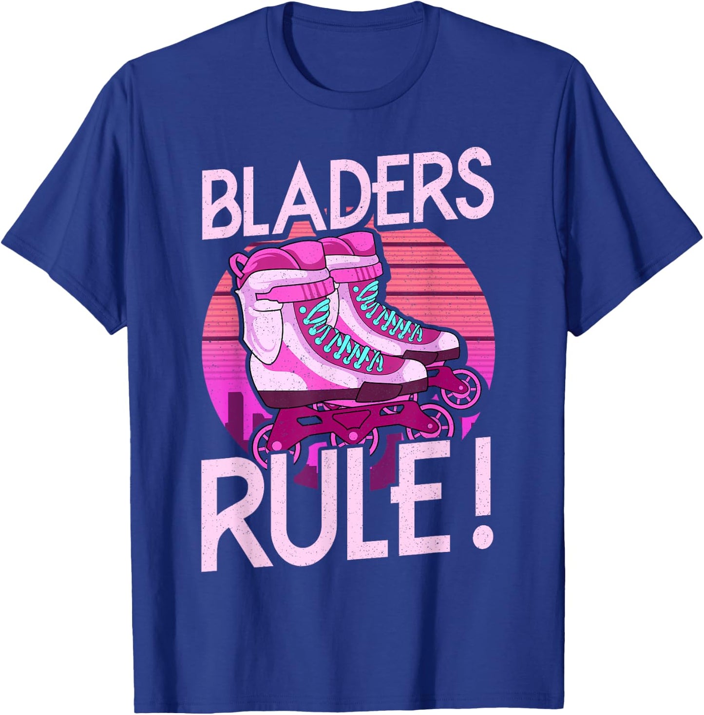 Bladers Rule! For Roller Blades Skaters Inline skating T-Shirt - T-Shirt | Royal
