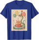Snake Retro Art Print Birthday Party Balloons & Cupcake T-Shirt - T-Shirt | Royal