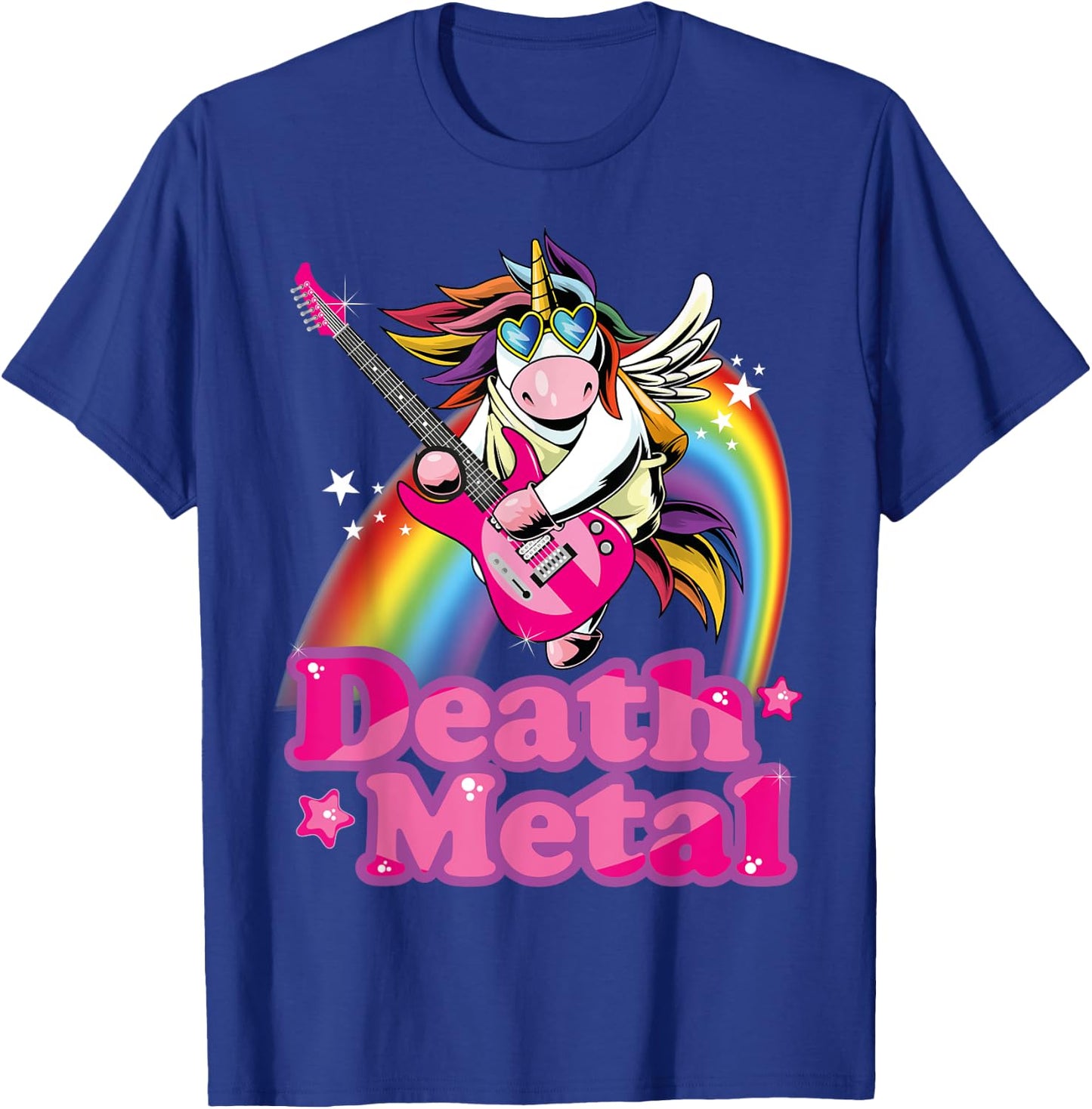 Cute Death Metal Heavy Metal Unicorn T-Shirt - T-Shirt | Royal