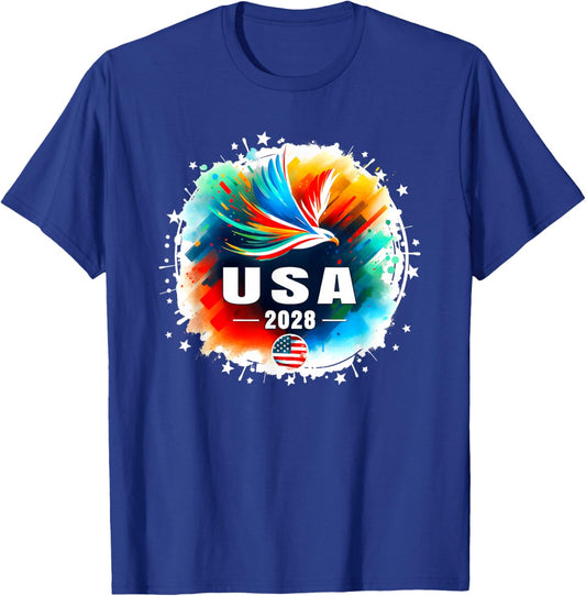 USA 2028 Go United States Sport USA 2028 USA T-Shirt - T-Shirt | Royal
