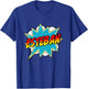 Kids Boys Esteban Name Superhero Comic Book T-Shirt - T-Shirt | Royal