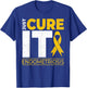 Just Cure It Endometriosis Awareness Month Support Ribbon T-Shirt - T-Shirt | Royal