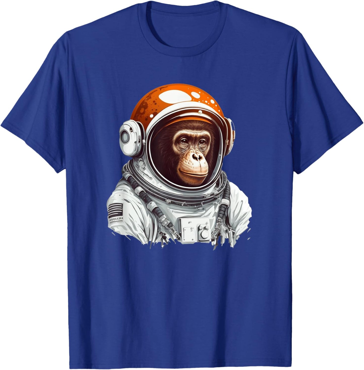 Space Vintage Travel Astronaut Monkey Astronaut T-Shirt - T-Shirt | Royal