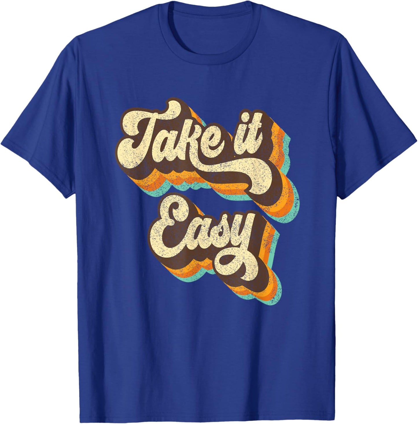 Take It Easy Retro 70s Disco Party Costume T-Shirt - T-Shirt | Royal