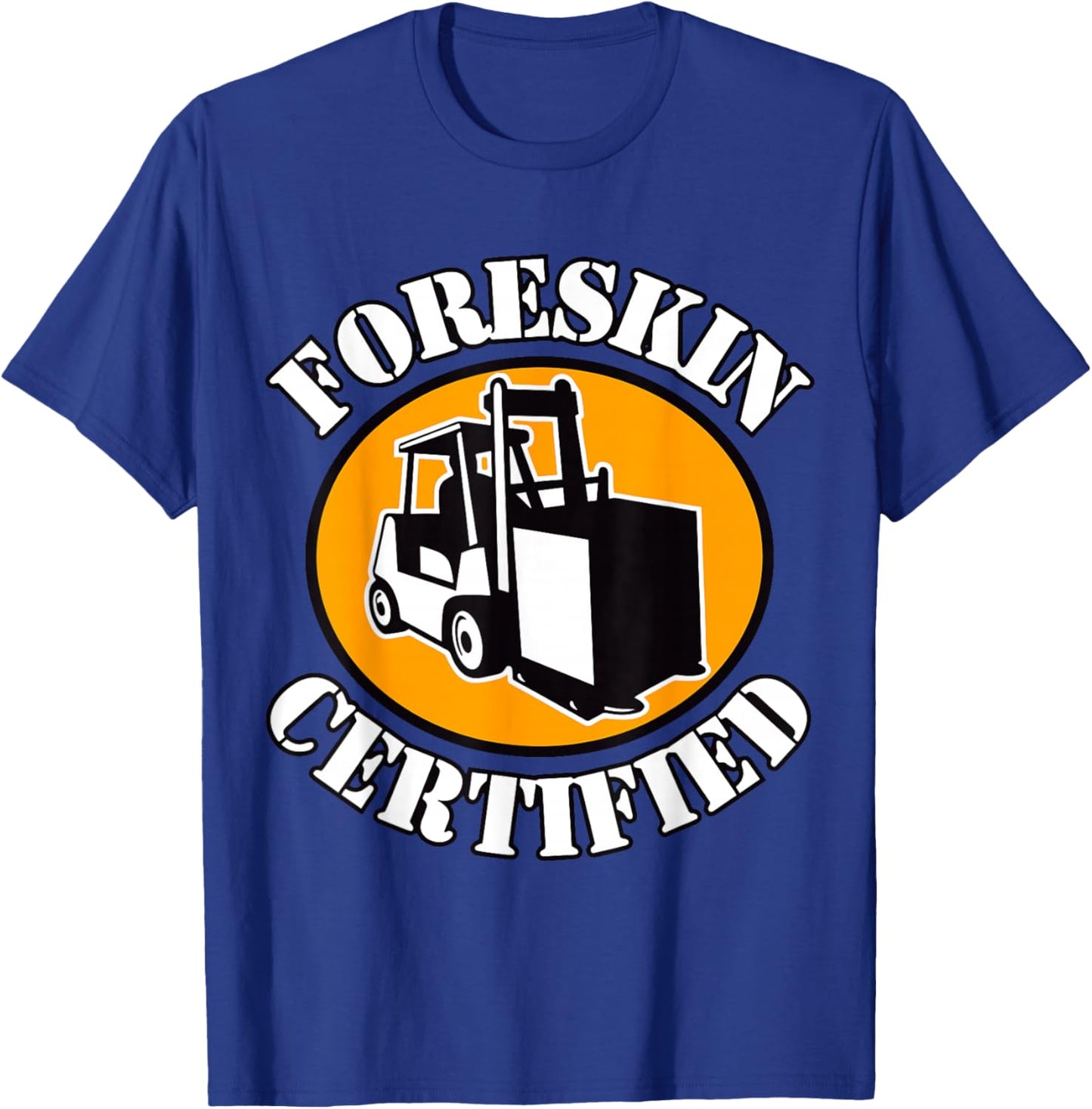Foreskin Certified , Small, Black T-Shirt - T-Shirt | Royal