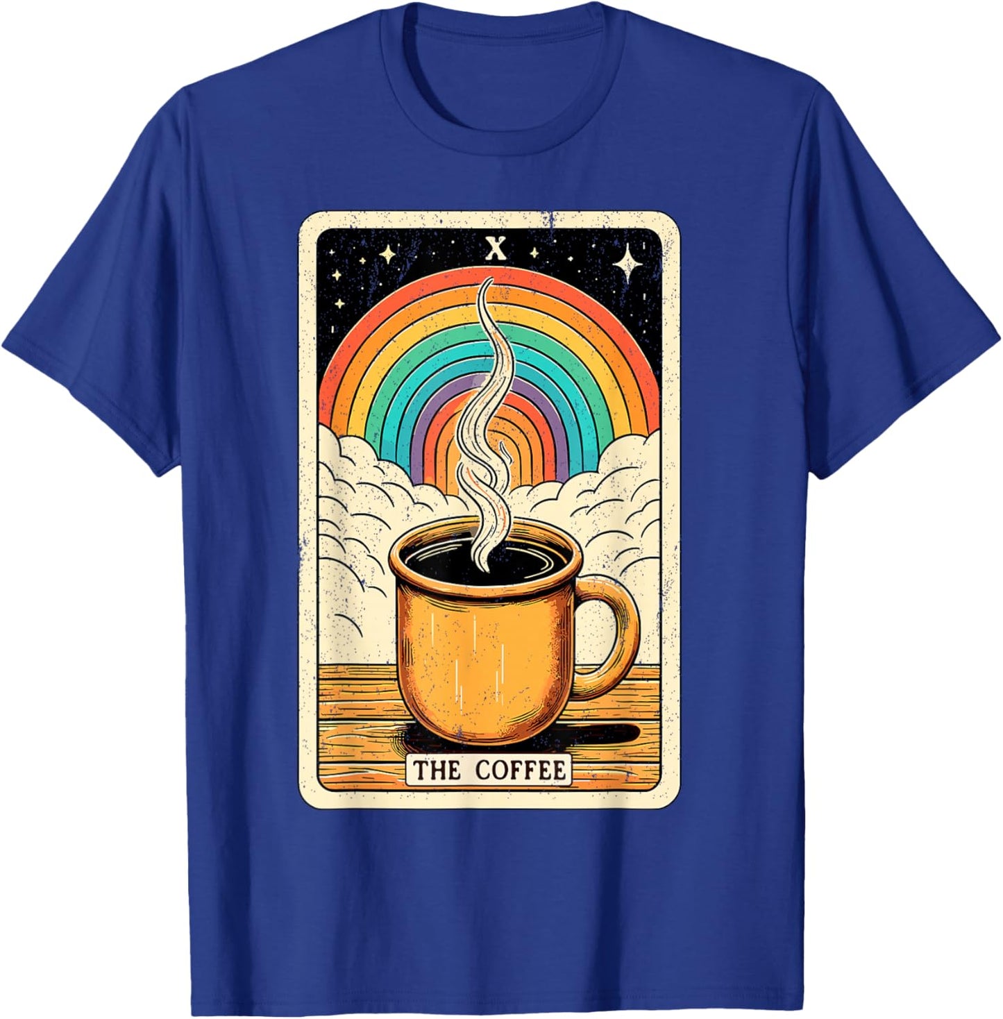 The Coffee Tarot Card Coffee Lover Funny Coffee T-Shirt - T-Shirt | Royal
