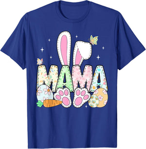 Easter Bunny Mama Spring Eggs Hunting Family Matching Easter T-Shirt - T-Shirt | Royal