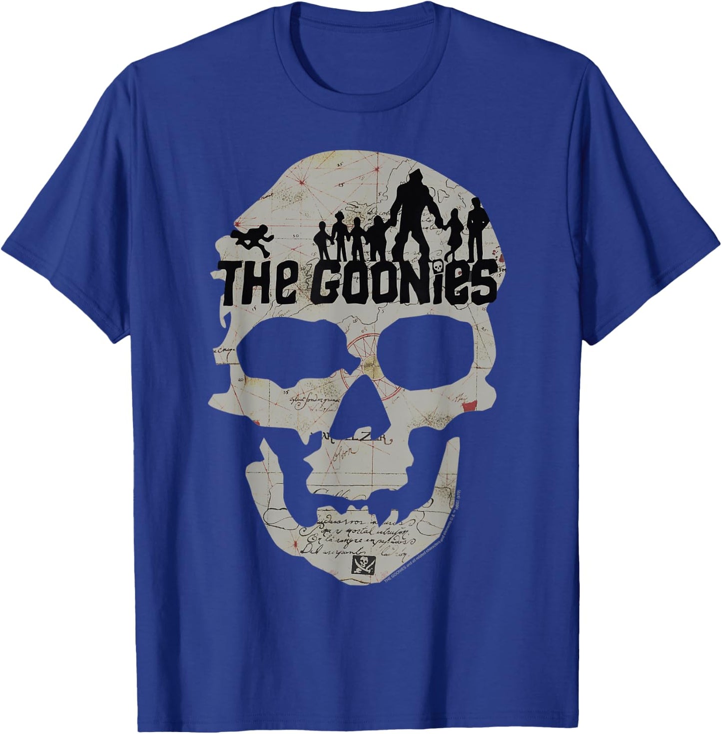 The Goonies Skeleton Map Poster T-Shirt - T-Shirt | Royal
