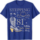 Stepping Into My 81st Birthday With God's Grace and Mercy T-Shirt - T-Shirt | Royal