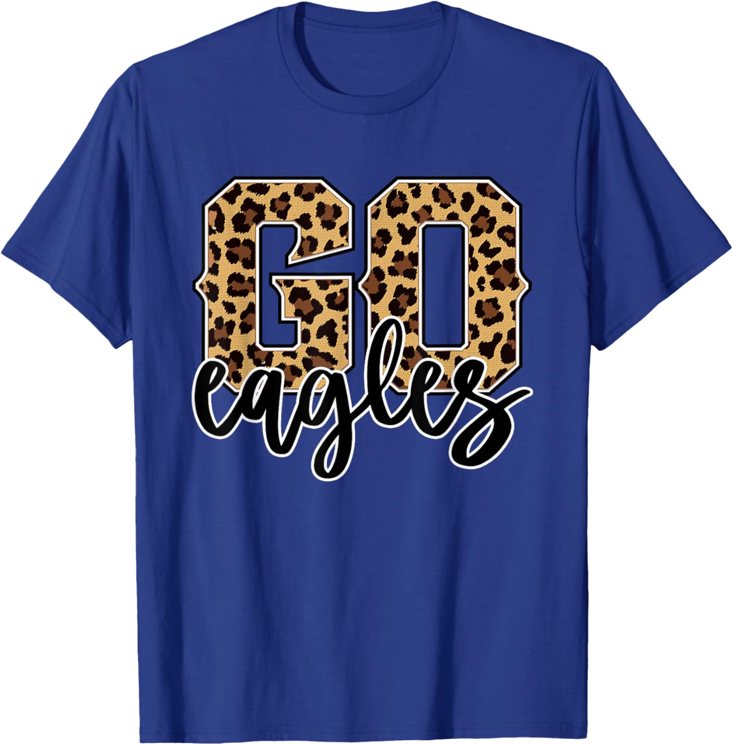 Eagles Go Eagles Leopard Print Cheetah Graphic T-Shirt - T-Shirt | Royal