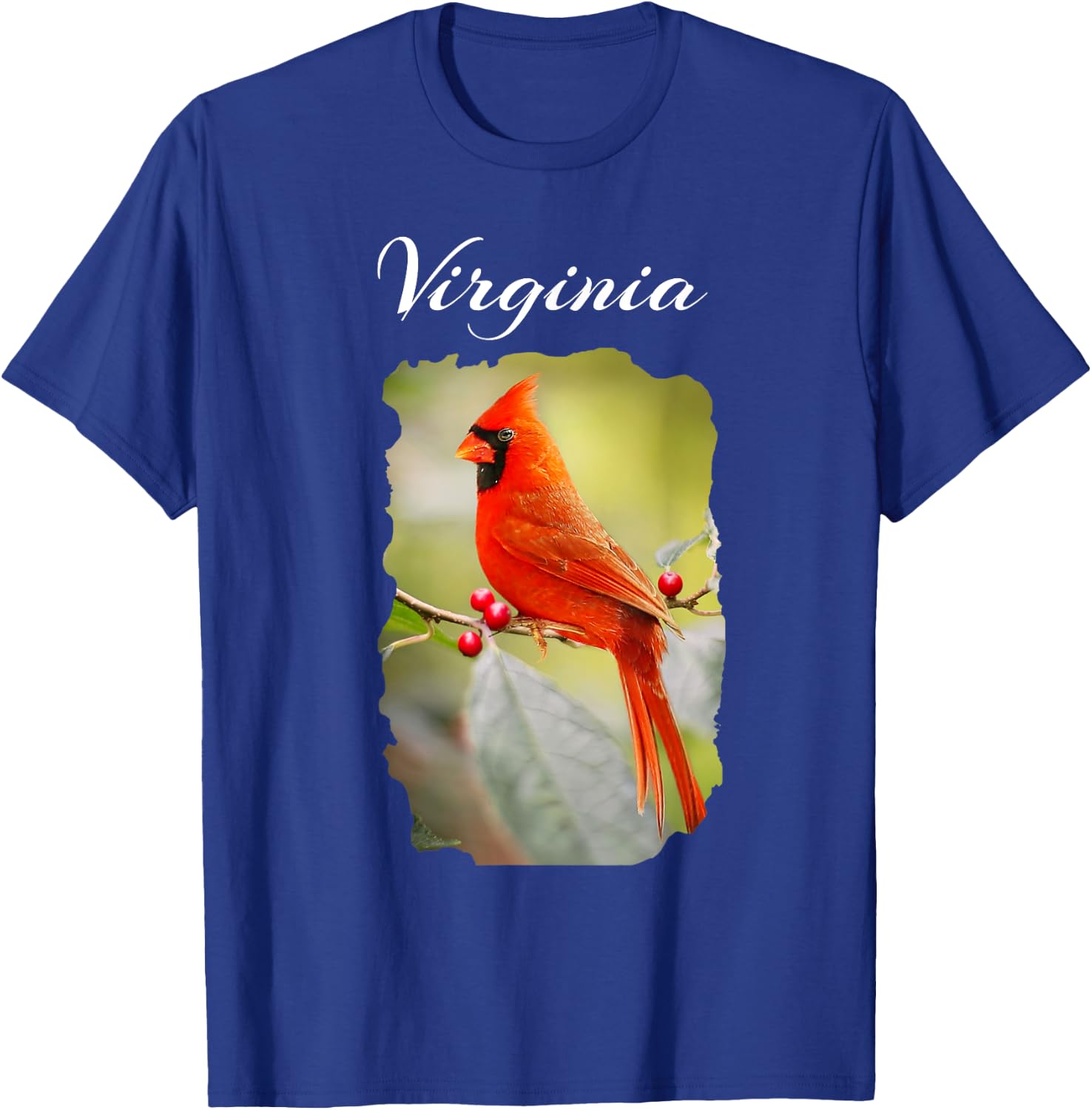 Northern Cardinal Official Virginia State Bird Travel Gift T-Shirt - T-Shirt | Royal