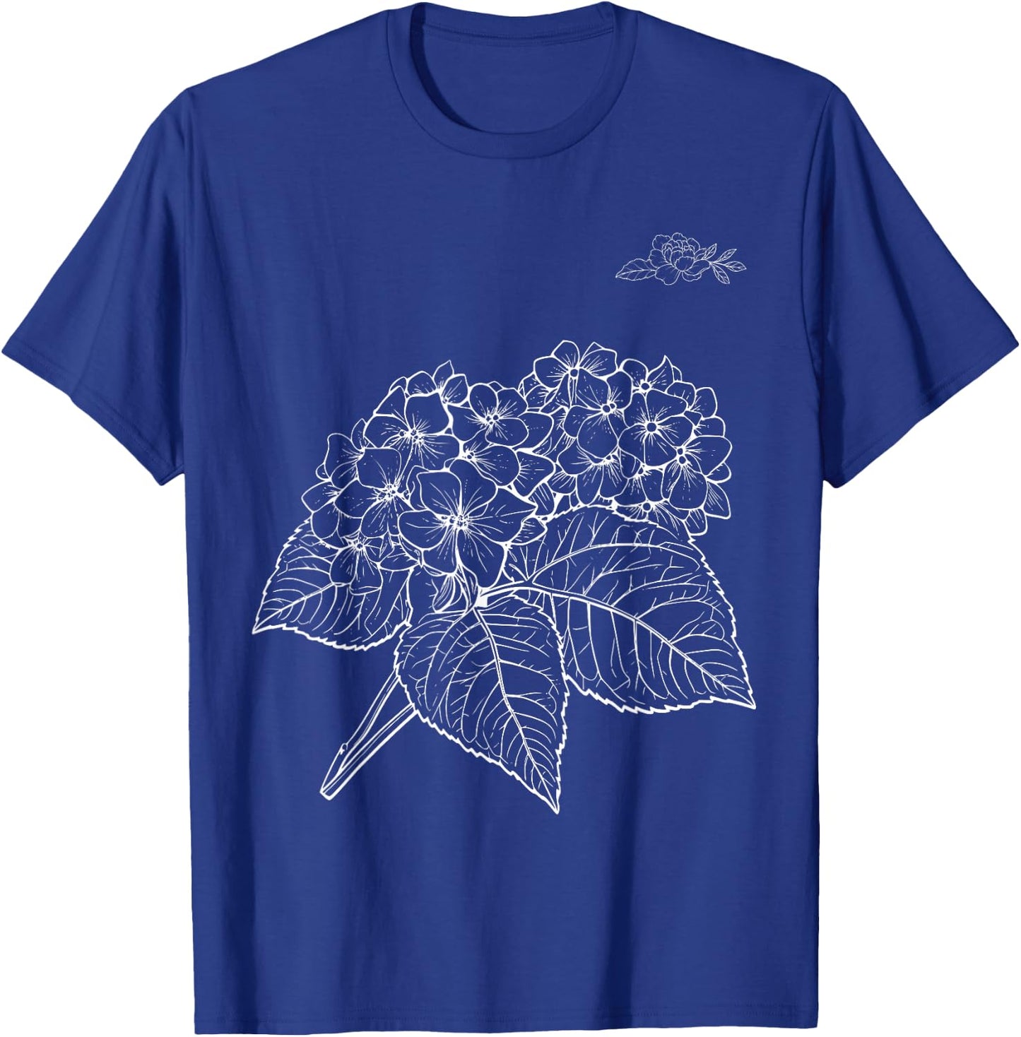 Hydrangea Flower Funny Design Women T-Shirt - T-Shirt | Royal