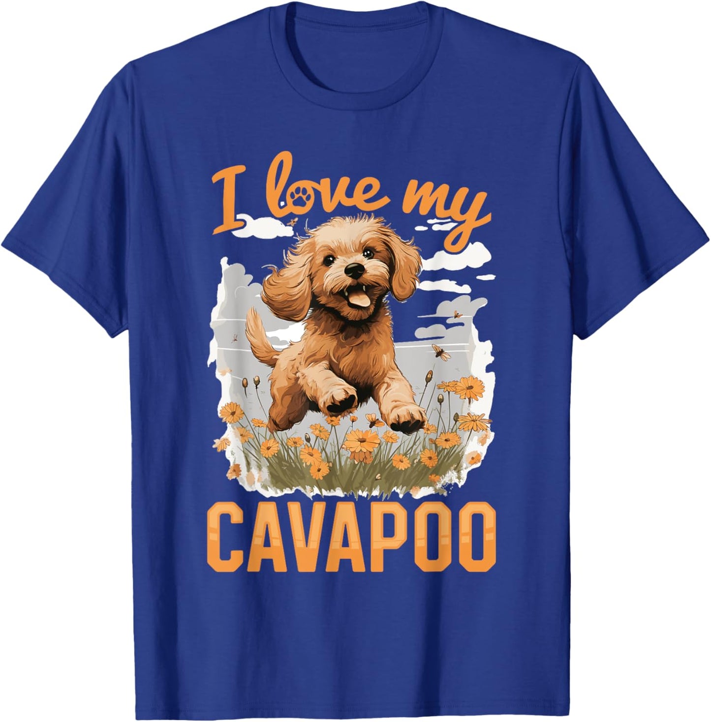 Cavapoo Dog Breed Pet I Love my Cavapoo Men Women Girls Kids T-Shirt - T-Shirt | Royal