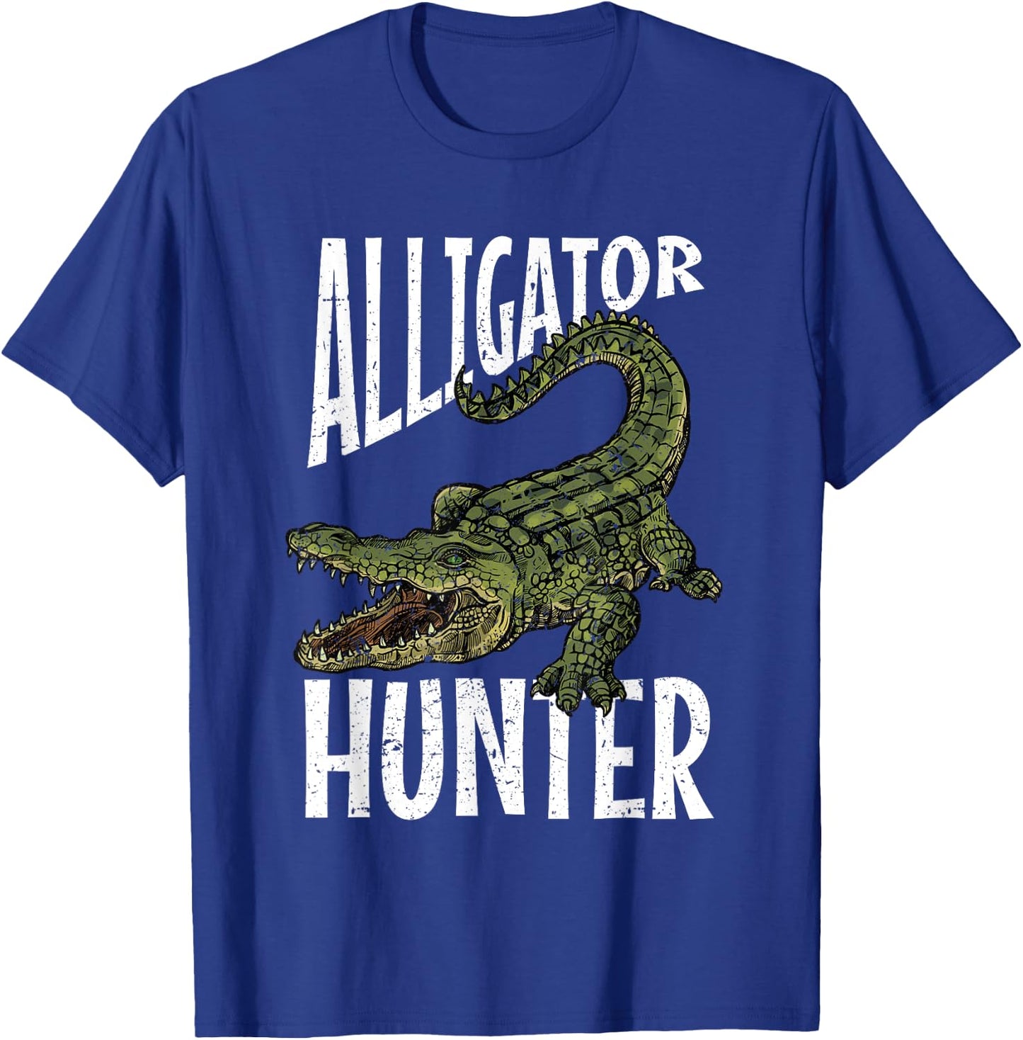 Alligator Hunter Shirt | Cute Gator Catchers T-Shirt - T-Shirt | Royal