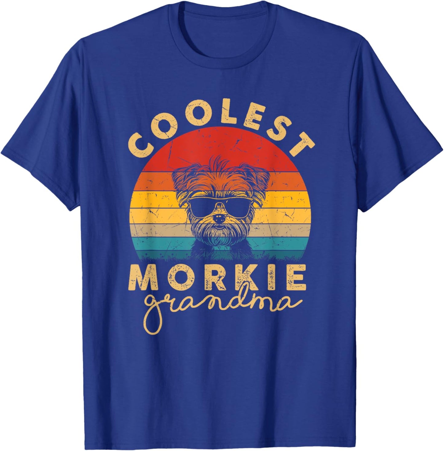 Morkie Coolest Grandma Gifts Funny Morkie Dog Mom T-Shirt - T-Shirt | Royal