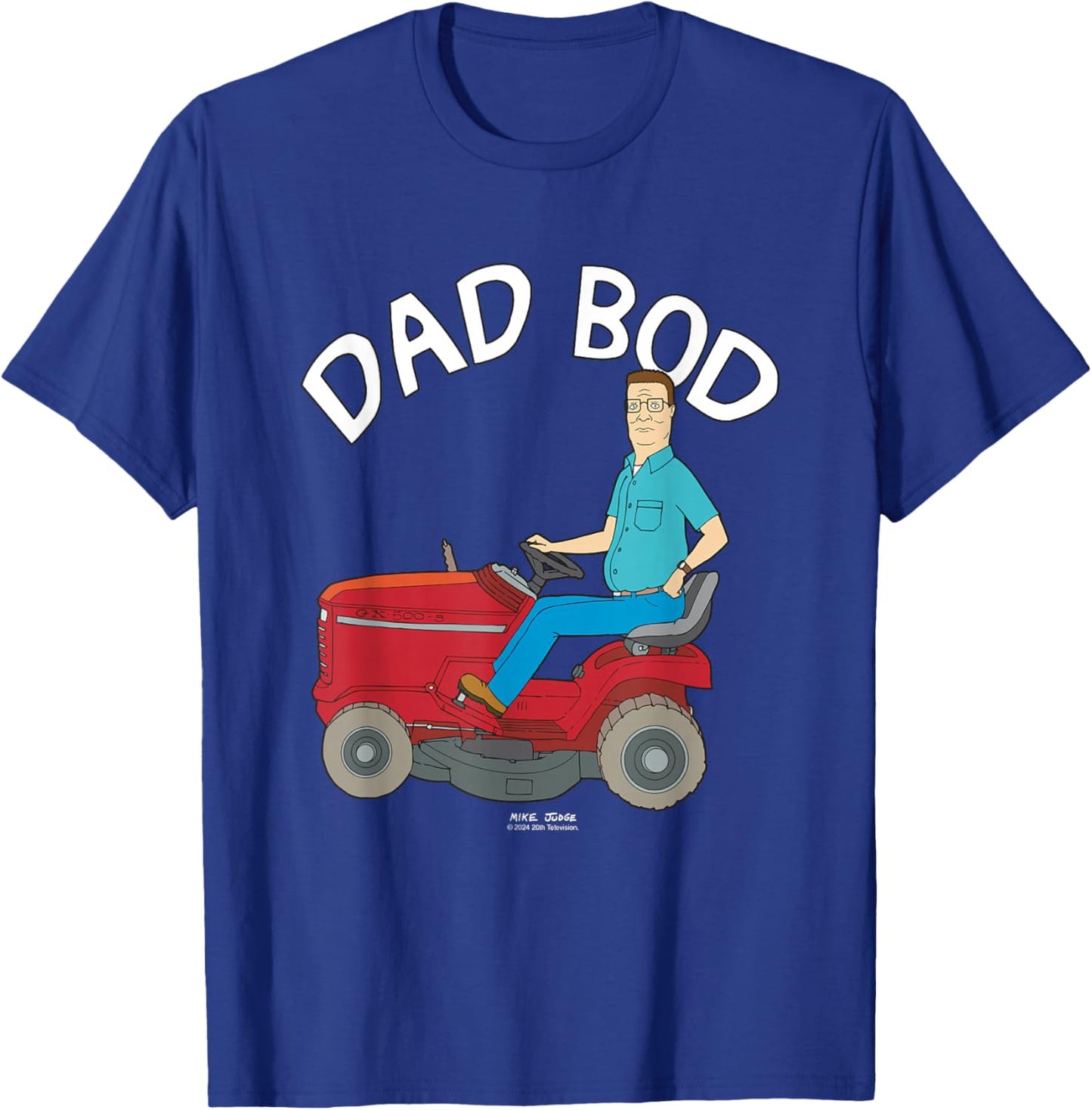 King Of The Hill Iconic Hank Hill Father's Day Dad Bod Logo T-Shirt - T-Shirt | Royal